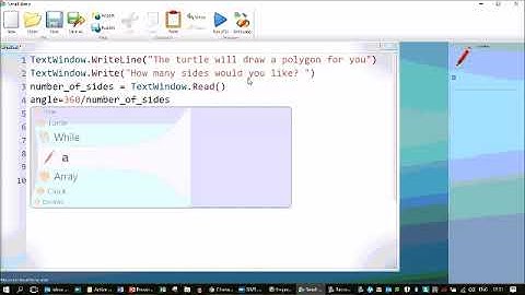 variables & loops in small basic