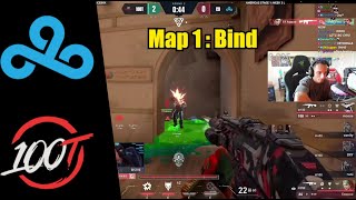 FNS reacts to 100T vs C9 | Map 1 | Champions Tour 2024: Americas Stage 1 |