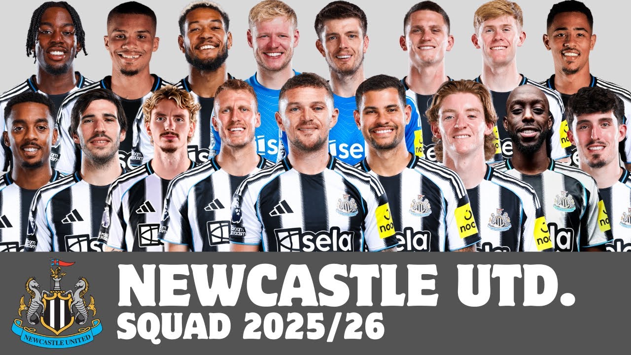 Newcastle United F.C. Full Squad For Season 2025/26 | Newcastle United | FootWorld
