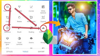 NEW SNAPSEED PHOTO EDITING TRICKS|| SNAPSEED BIKE PHOTO EDITING||SAI EDITS screenshot 4