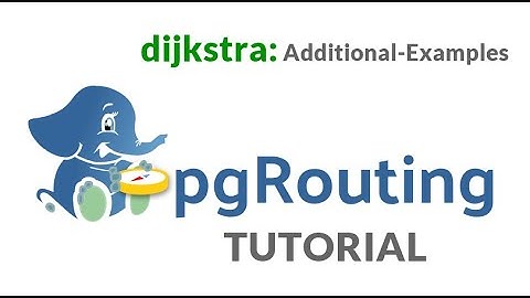 pgRouting dijkstra Additional Examples