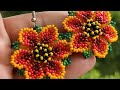 1.video kum boncuk 3 boyutlu çiçek kolye yapımı simple beads bracelet making tutorial