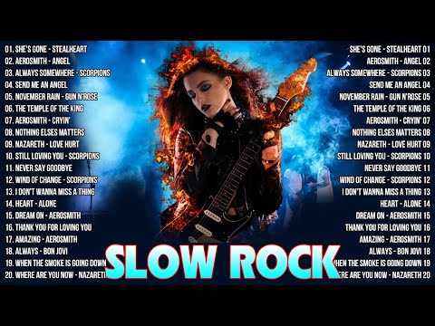 Bon Jovi, GNR, Scorpions, Aerosmith, Led Zeppelin,  Greatest Hit - Best Slow Rock  80's 90's