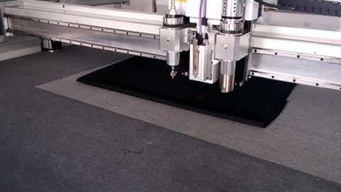 Multilayer fabric cutting show by JWEI rotary tool