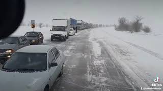 Дороги в Казахстане. Видео из архива, ехал на камазе.