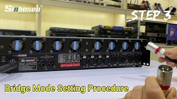 Does your amplifier have bridge function? How do we use the bridging function?