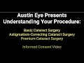 Basic cataract surgery, Astigmatism-correcting and Premium cataract surgery informed consent. 2021