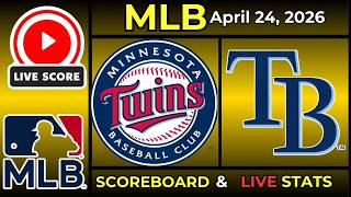 🔴 Minnesota Twins vs Tampa Bay Rays LIVE | MLB | April 24, 2026 | Live SCOREBOARD EN VIVO