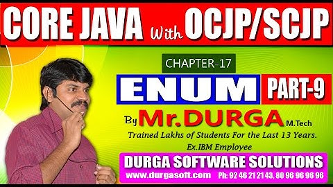 Core Java With OCJP/SCJP-ENUM-Part 9