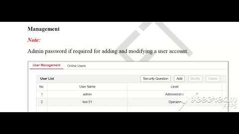 how to add delete modify users hikvision NVR or DVR