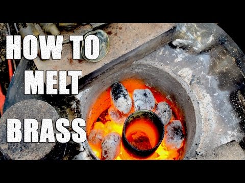 Melting Brass with Home Made Metal Foundry