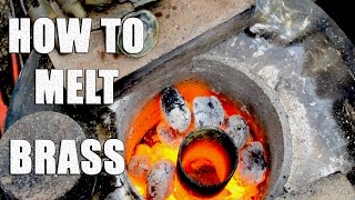Melting Brass with Home Made Metal Foundry