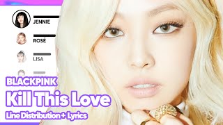 BLACKPINK - Kill This Love (Line Distribution with Color-Coded Lyrics)