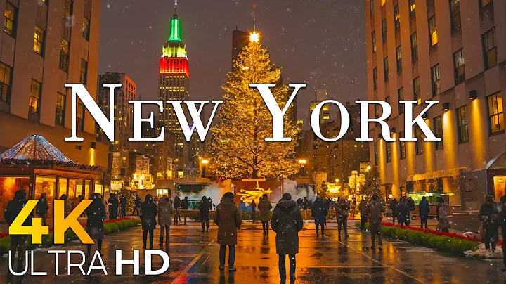 New York Christmas in 4K | NYC From Above: Christmas Lights & Winter Magic
