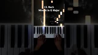 J.S. BachMinuet in G Major #bach #classicalpiano #music #pianotutorial