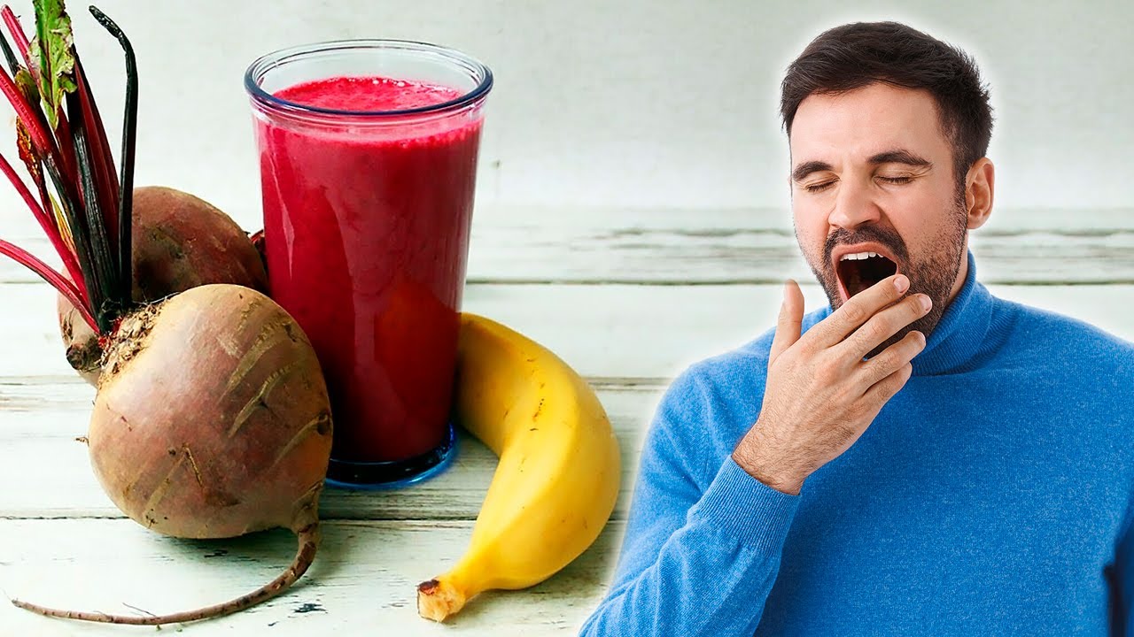 Banana and Beet Smoothie to Treat Fatigue, Tiredness and Anemia