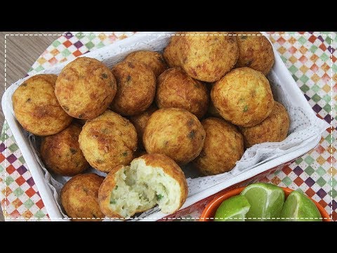 BOLINHO DE BACALHAU PRÁTICO E RÁPIDO - RECEITA DE MÃE