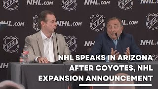 NHL holds press conference in Arizona