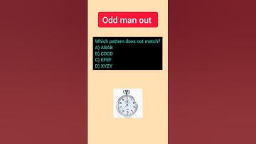 Odd man out| alphabet series find off man out #aptitude #mentalability #logicalreasoning #ssc #exam
