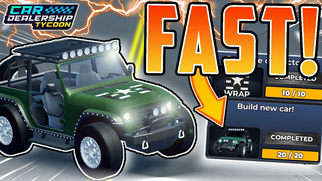 How To Complete The NEW CAR FACTORY Event FAST in Car Dealership Tycoon!