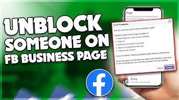 How to unblock someone on Facebook business page | F HOQUE |