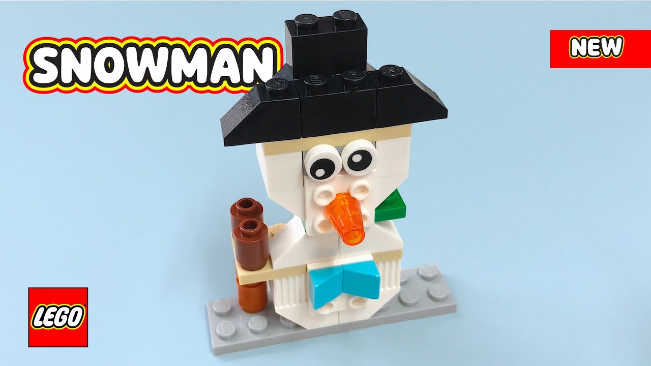 LEGO Snowman Building Instructions — LEGO Classic 10698 