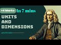 "Units & Dimensions in 7 Mins | Fast & Easy Concepts" @aams249_euw