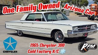 SOLD!!TEST DRIVE! 1965 CHRYSLER 300 1 FAMILY OWNED UNRESTORED ARIZONA CAR COLD FACTORY AIR,383/315HP