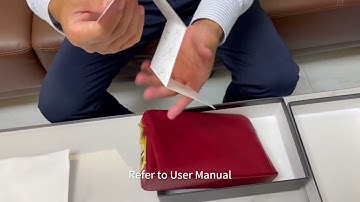 How to set up the fingerprint lock handbag