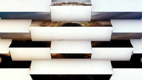 3D Cube Slideshow in 4k