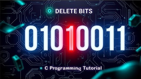Write a c Program to Delete no of bit from in given number 01010011 position 4 bits 3