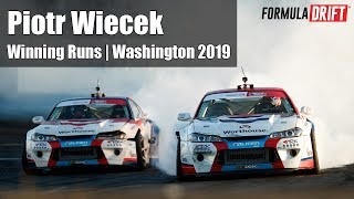 Piotr Wiecek Winning Runs for Top 32 and Finals | Formula Drift 2019 (Washington)