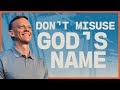 Dont misuse gods name  gods top ten  10 commandments  aaron burke sermon