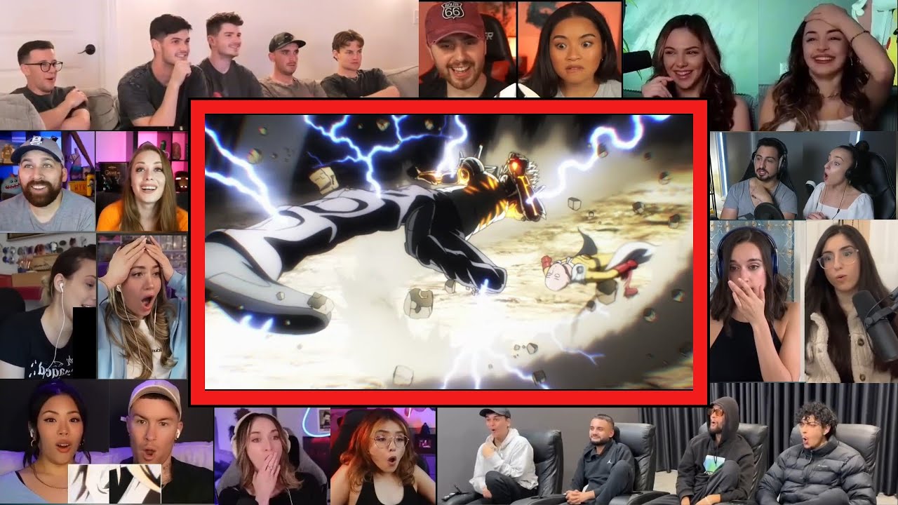 Saitama VS. Genos | One Punch Man Season 1 Episode 5 Reaction Mashup 