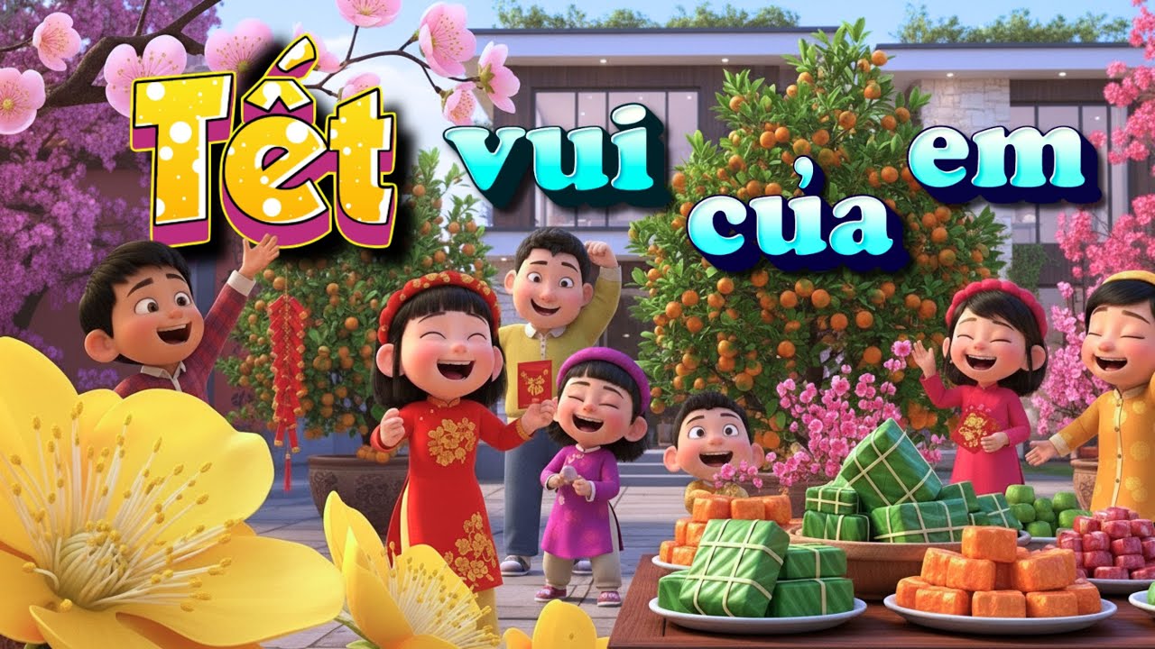 🌈Tết Vui Của Em ✨ Nhạc Xuân Hay Nhất 2026 🎶 Nhạc Tết 2026 | Ca Nhạc Hoạt Hình Vui Nhộn🌸