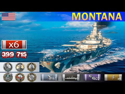 Видео: ✔ Лучший бой Линкора "Montana" X уровень США | [ WoWS ] World of WarShips REPLAYS