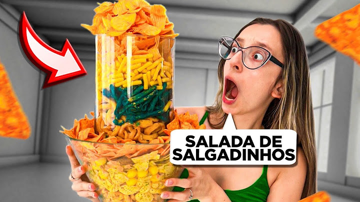 😱 FIZ A MAIOR SALADA DE SALGADINHOS DO MUNDO!!