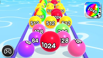 Ball Run 2048 - Gameplay Walkthrough Part 145 - Puzzle Game Levels To Play (iOS, Android)