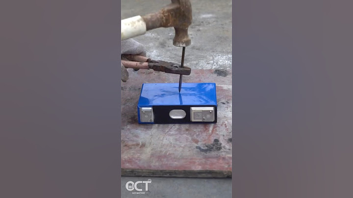 75Ah large monomer lithium battery was punctured by steel nails #battery #lifepo4 #lithiumbattery