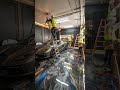 Where raw concrete used to be, now a luxury statement is born. #viral #epoxyfloor