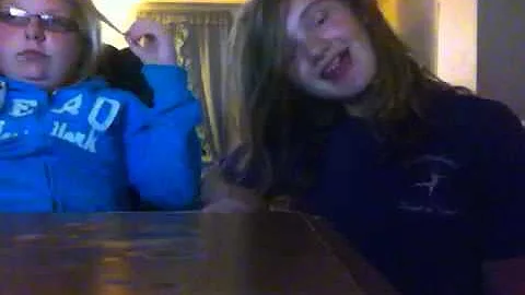 Mackenzie and Jenna lip singing to ding dong song