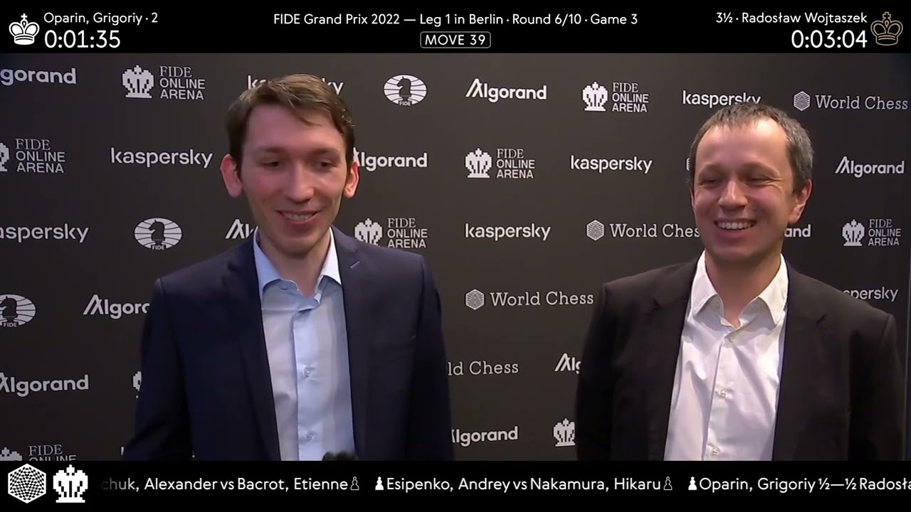 Nakamura Beats Esipenko Who Blunders a Game in Round 2 of the FIDE