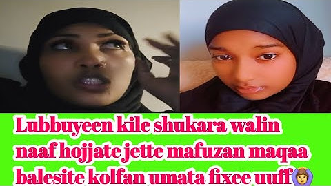 Lubbuyeen kile shukara walin naaf hojjate jette mafuzan maqaa balesite kolfan umata fixee uuff🙆‍♀️😏👌