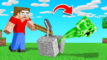 Minecraft BUT Breaking BLOCKS Spawns MOBS!