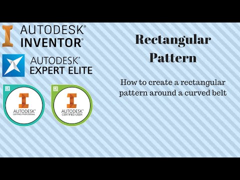 Autodesk Inventor - Rectangular Pattern around curved belt