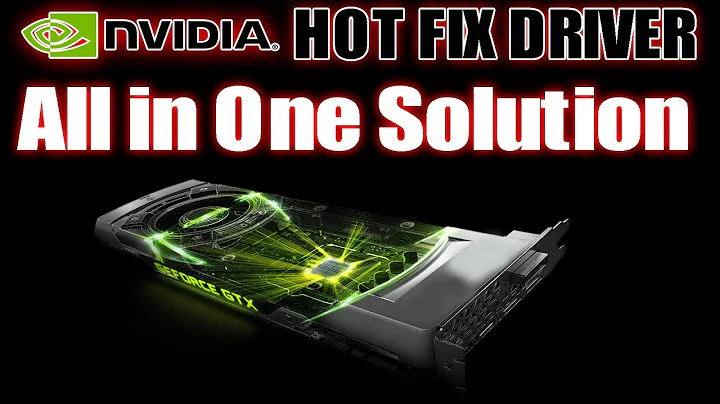 Nvidia Hot Fix Driver | All in One Solution | Like Black Screen  No Display  and Garbage Screen .