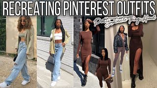 Recreating Pinterest Outfits ft PRETTYLITTLETHING | Spring Try-on Haul 2021 | Naomi Amber