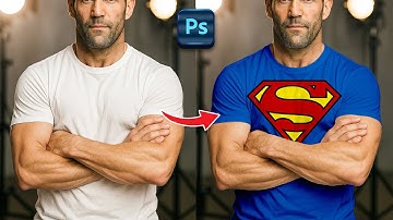 How to apply design on t shirt   Adobe Photoshop Tutorial