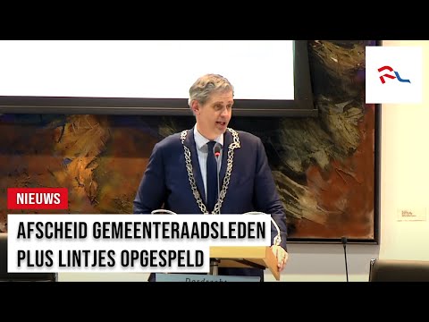 Afscheid gemeenteraadsleden plus lintjes opgespeld