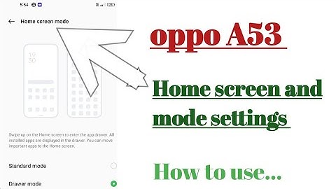 oppo A53 How to use Home screen mode settings tips and tricks 🔥🔥🔥